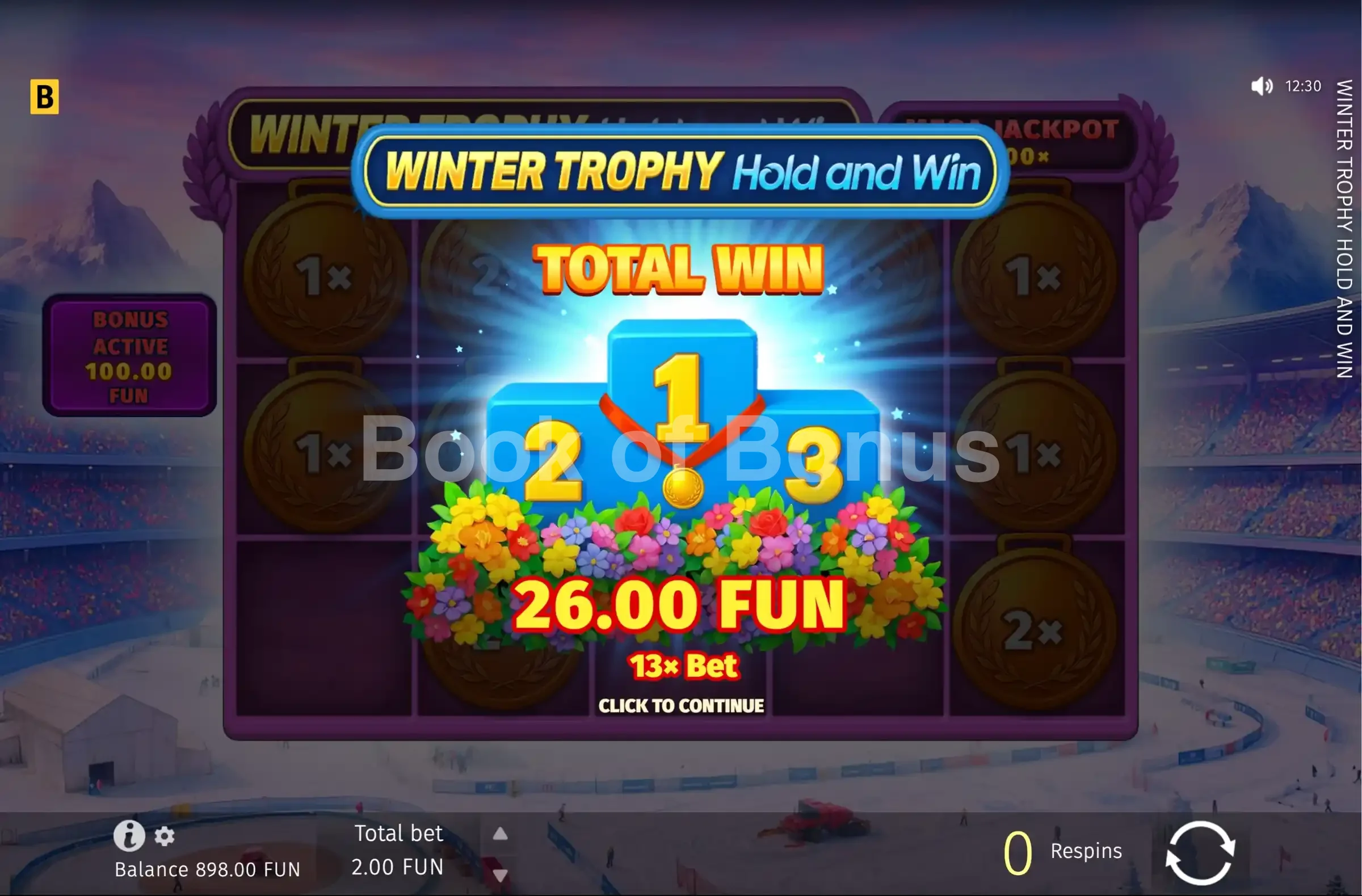 Gros gain Winter Trophy Hold and Win