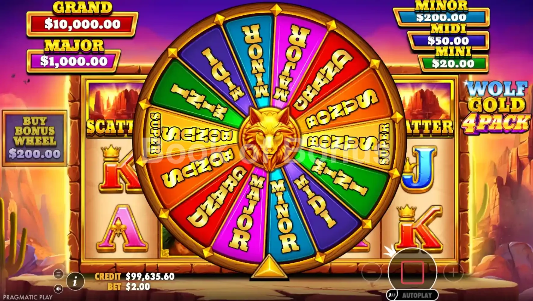 Round bonus Hold and Win Wolf Gold 4 Pack