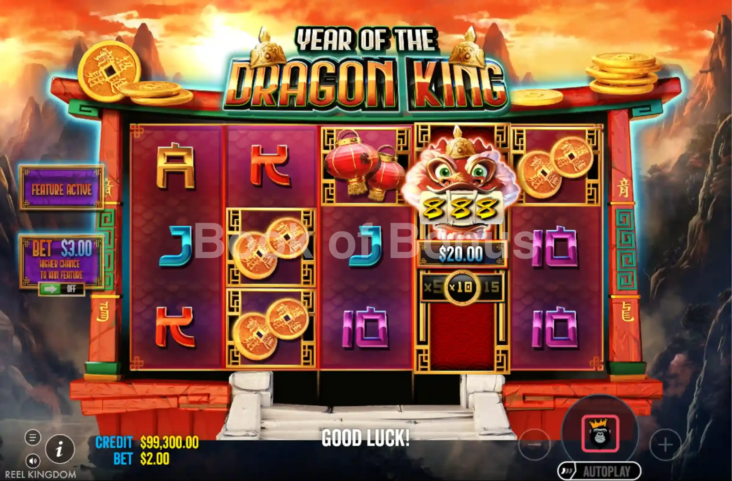 Tours gratuits Year of the Dragon King