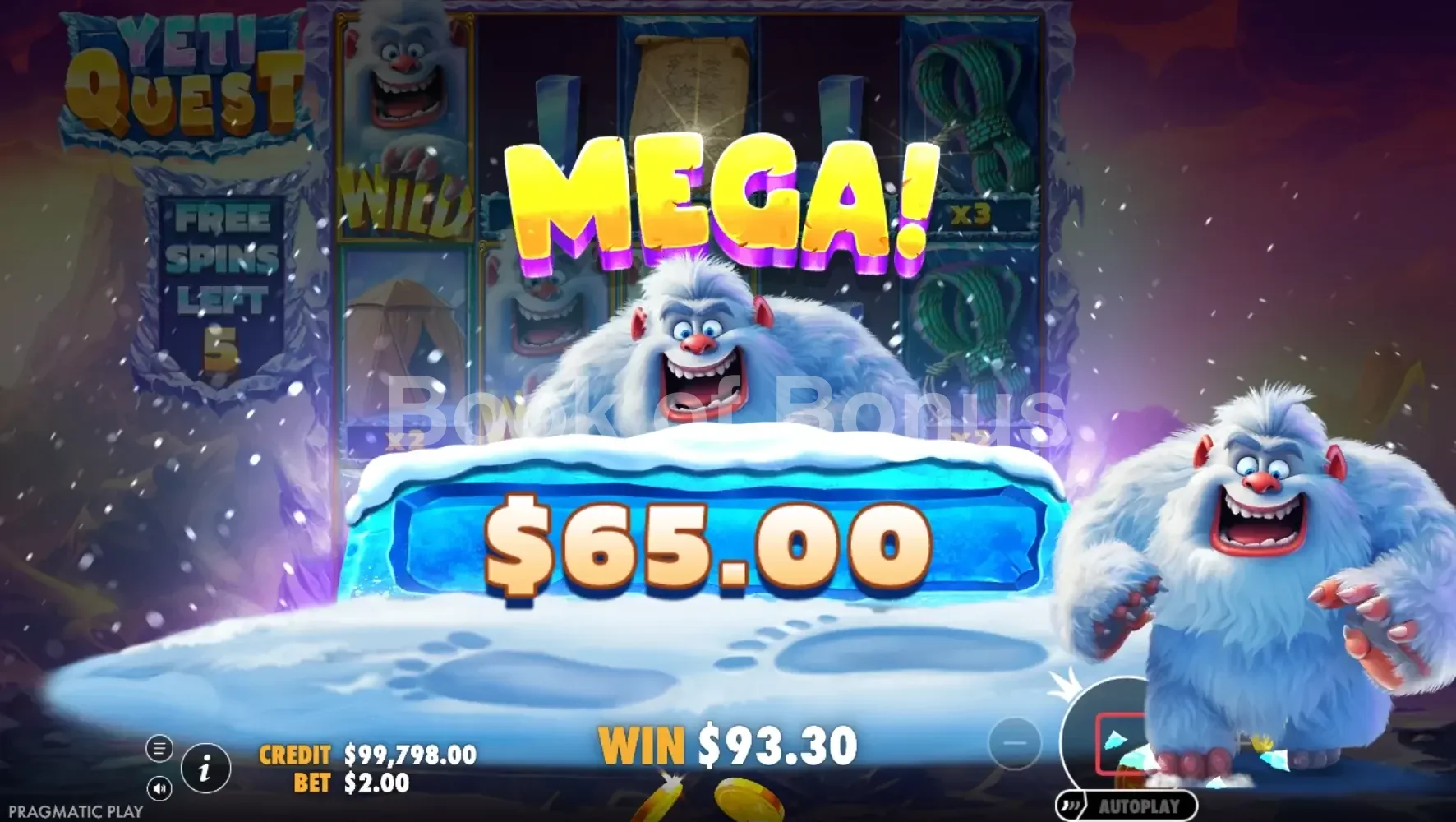 Yeti Quest par Pragmatic Play - gros gain