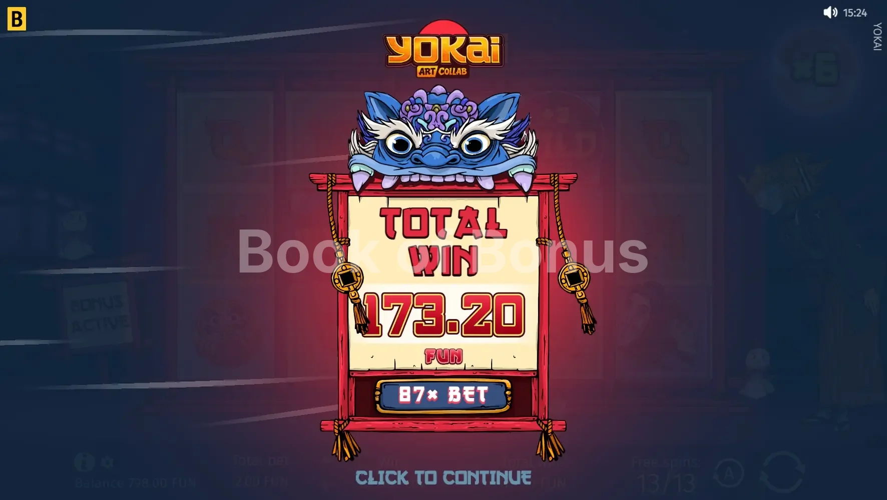 Yokai par BGaming - gros gain