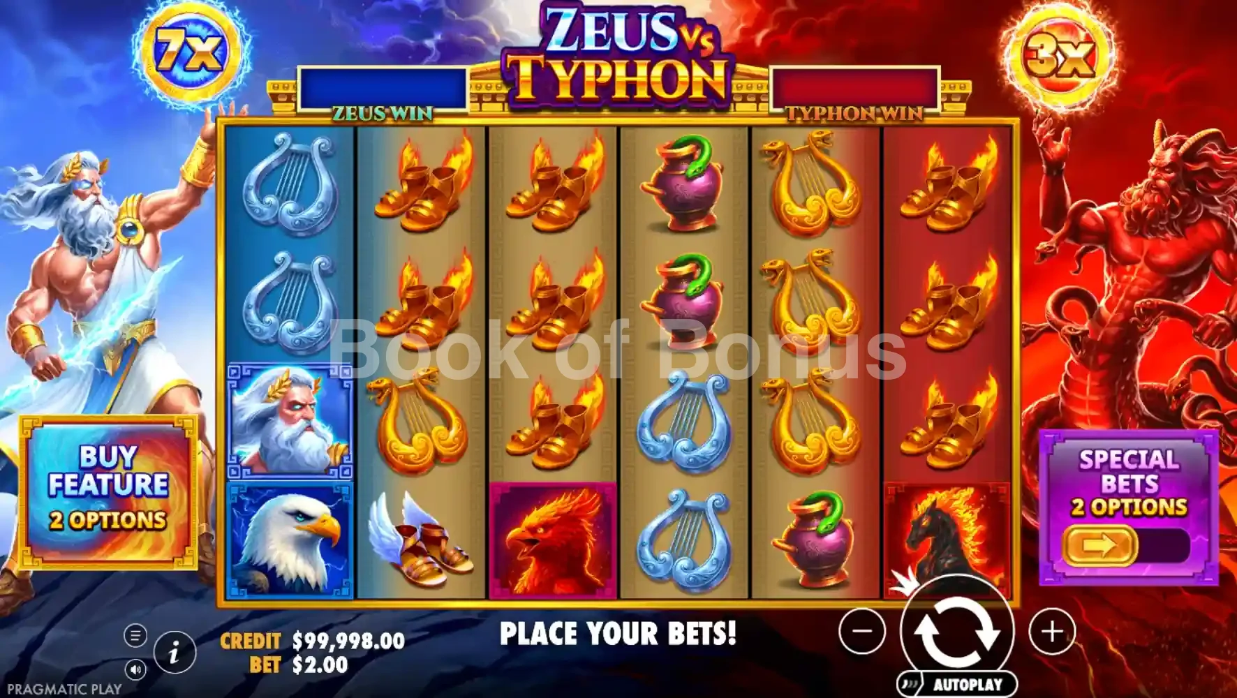 Jeu de base Zeus vs Typhon