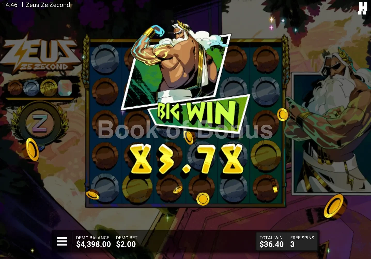 Zeus Ze Zecond par Hacksaw Gaming - gros gain